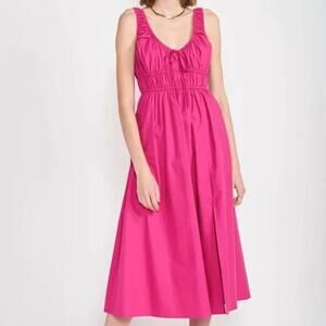 New EN SAISON | Womens Celia Sleeveless Midi Dress Magenta Pink Size Small